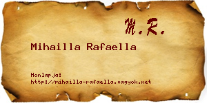 Mihailla Rafaella névjegykártya